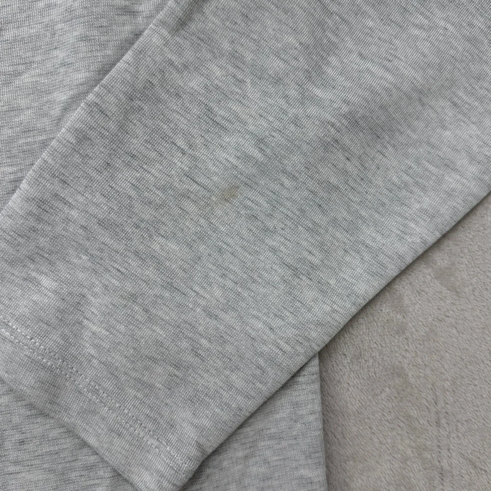 Mizzen+Main Quarter Zip Pullover Mens XL Grey Heathered Mock Neck Stretch Light
